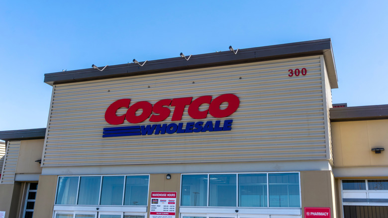 A Costco Wholesale storefront.