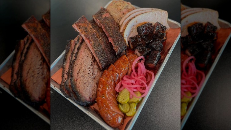 BBQ platter at Fork Grove in SC