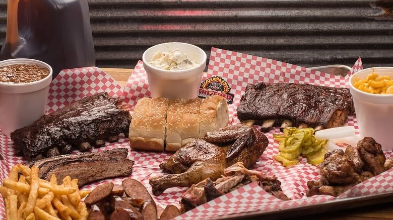 barbecue plate from The Shed in MS