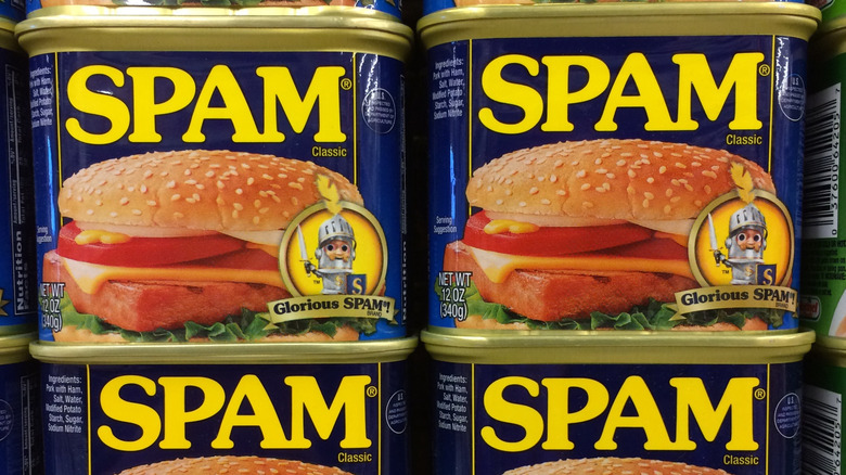 Spam on a store shelf