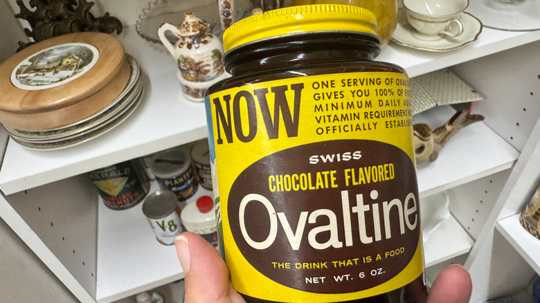 Jar of vintage Ovaltine