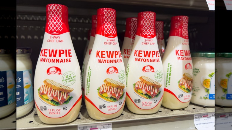 Bottles of Kewpie mayonnaise