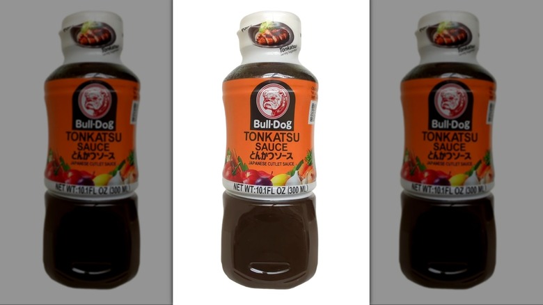Bull-Dog Tonkatsu sauce against a white background