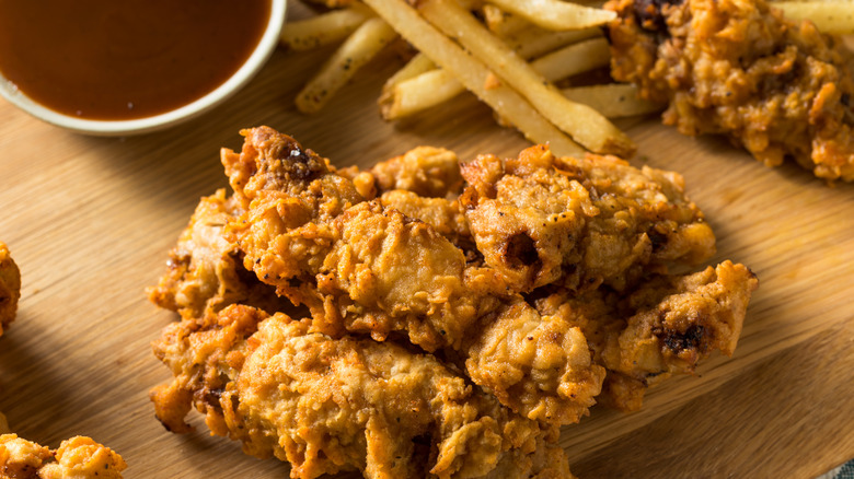 Idaho finger steaks with fries
