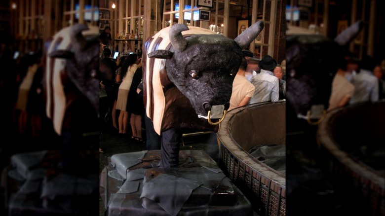 A mechanical bull cake