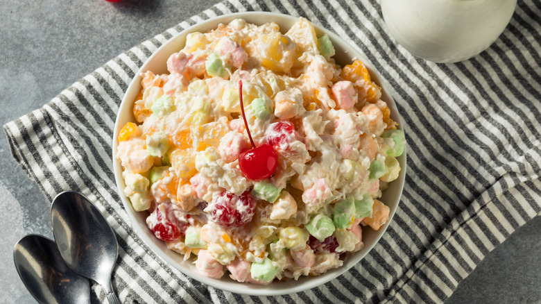 Bowl of Ambrosia salad
