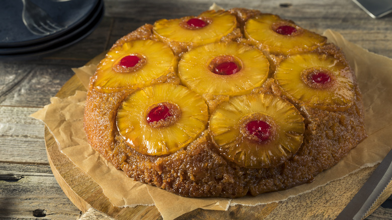 Pineapple upside-down cake