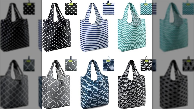 tote bags on white background