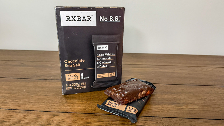 Black box of Chocolate Sea Salt RXBARs