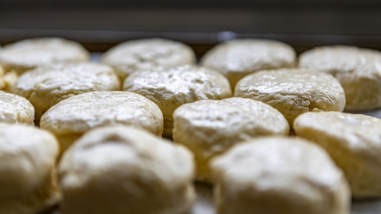 Baking scones in the oven