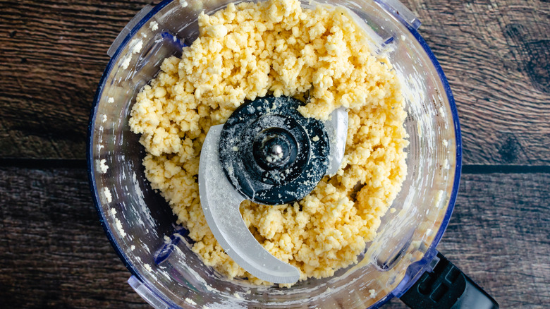 Butter in a food processor