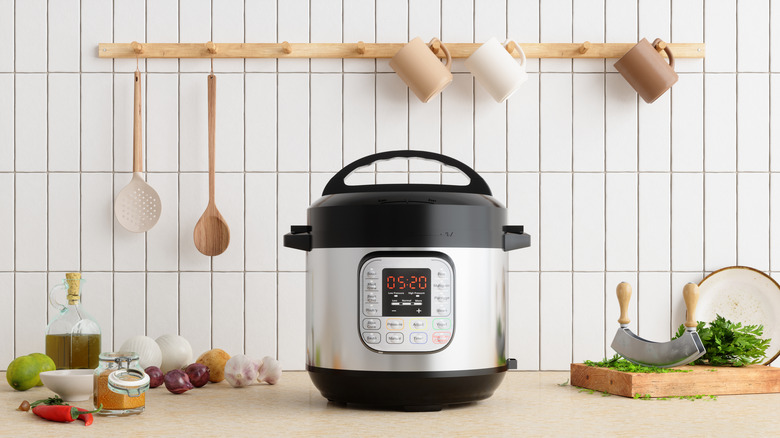 An Instant Pot on the counter