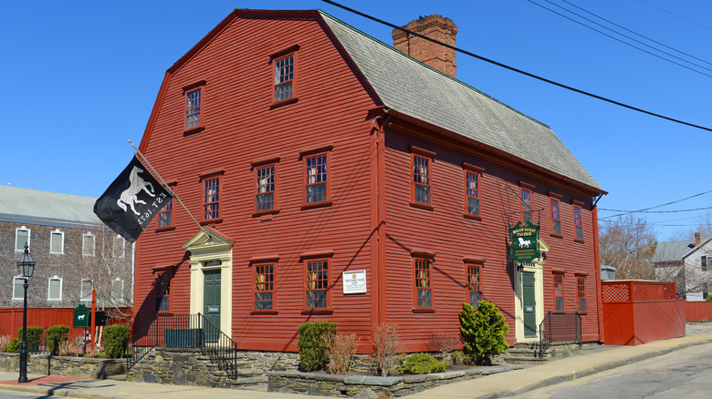 The exterior of The White Horse Tavern restaurant