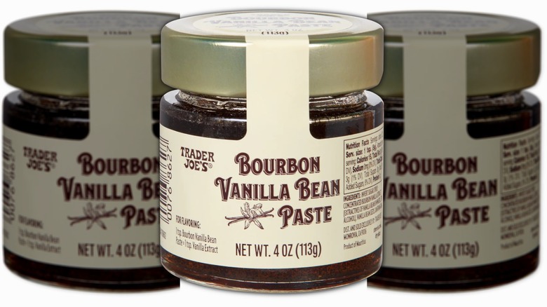 Jar of Trader Joe's Bourbon Vanilla Bean Paste