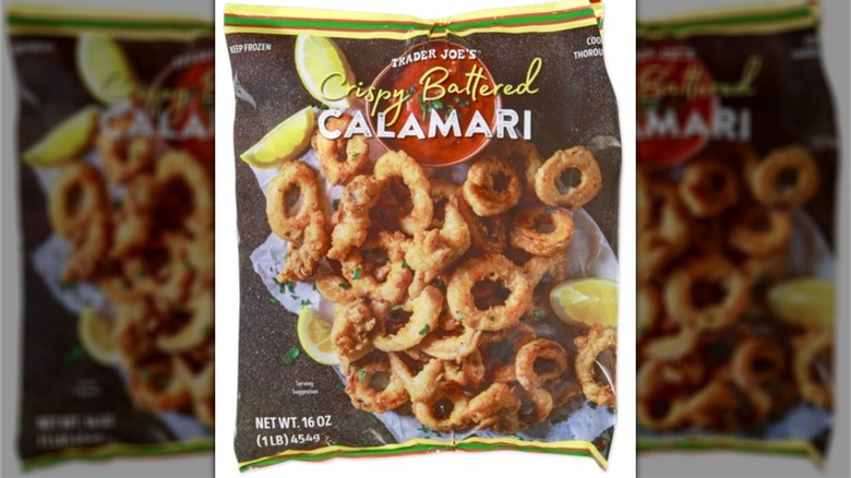 Package of Trader Joe's Crispy Battered Calamari