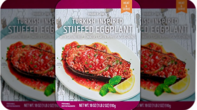 Box of Trader Joe's Turkish Inspired Stuffed Eggplant