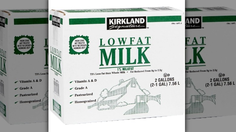Kirkland Signature milk container