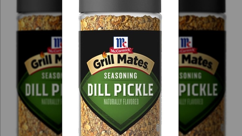McCormick dill pickle seasoning in a plastic bottle