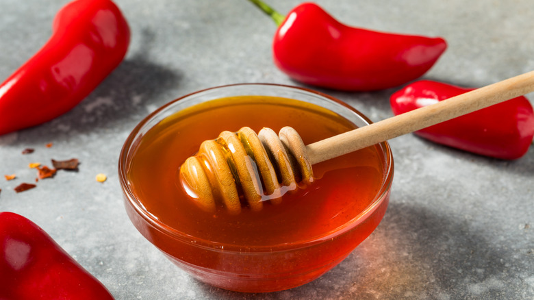 A bowl of hot honey