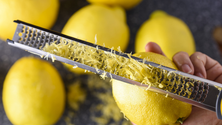 zester and lemons