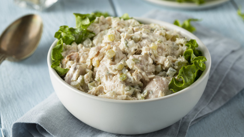 Bowl of chicken salad