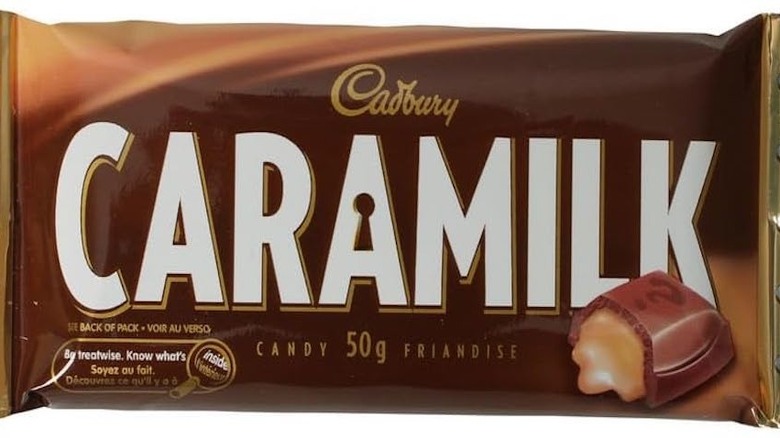 Cadbury Caramilk bar in wrapper