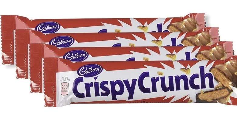 4 Crispy Crunch bars staggered