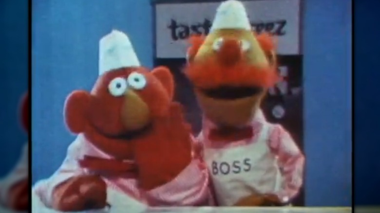 Still from the Tastee-Freez Muppets commercial showing Homer and Boss