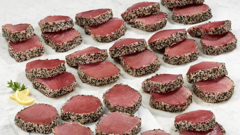 Sesame crusted ahi tuna steaks