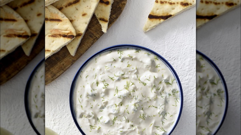 Tzatziki in a bowl