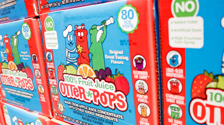 boxes of Fla-Vor-Ice on a grocery store shelf