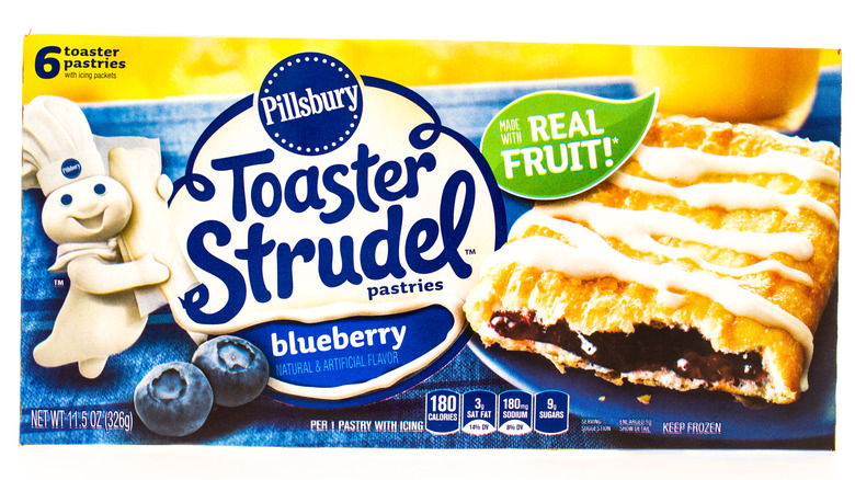 package of Pillsbury's Toaster Strudel