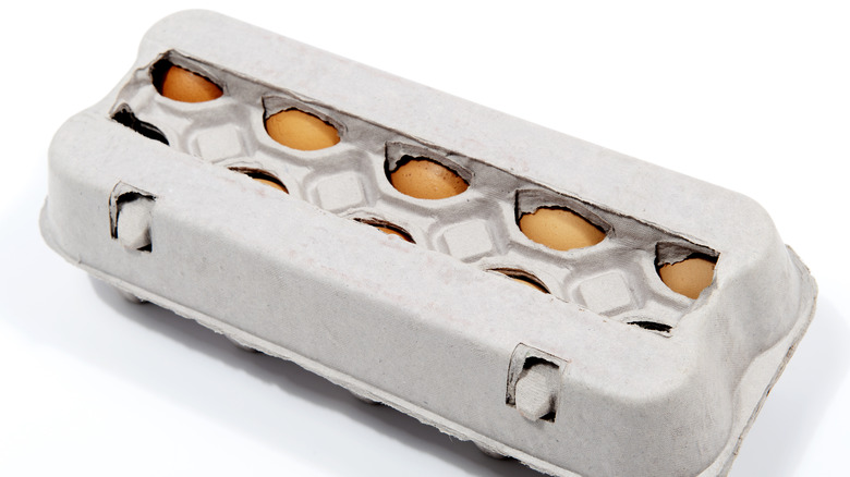 Eggs in carton