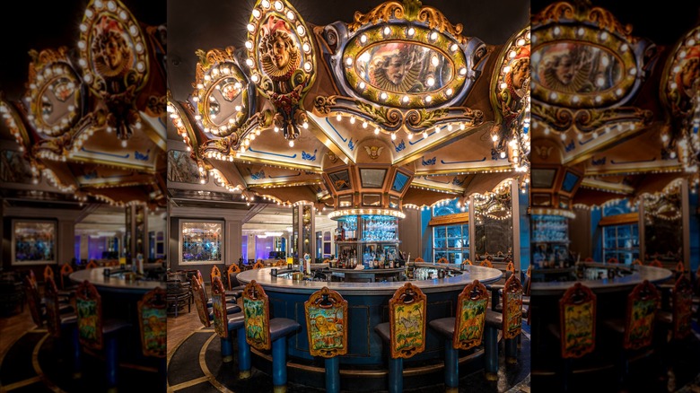 Bar area inside Carousel Bar & Lounge