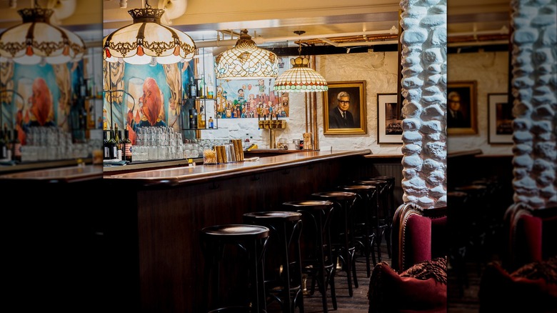 Bar area inside The Lion's Den