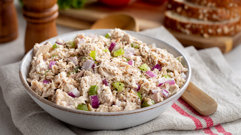 bowl of tuna salad