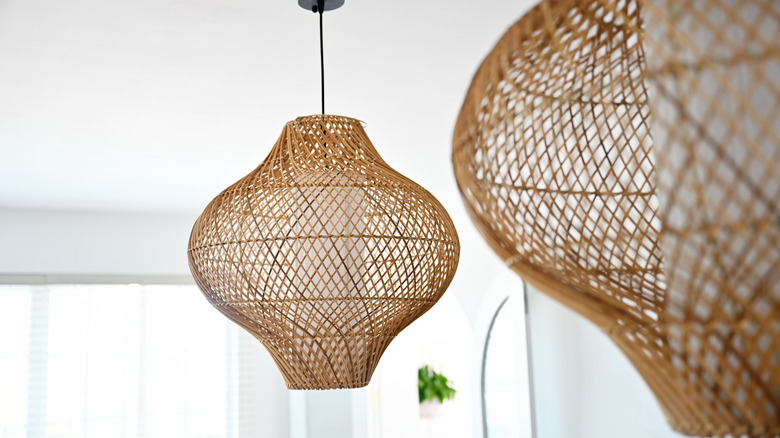 rattan kitchen shades