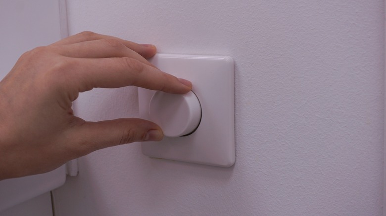 hand adjusting dimmer switch