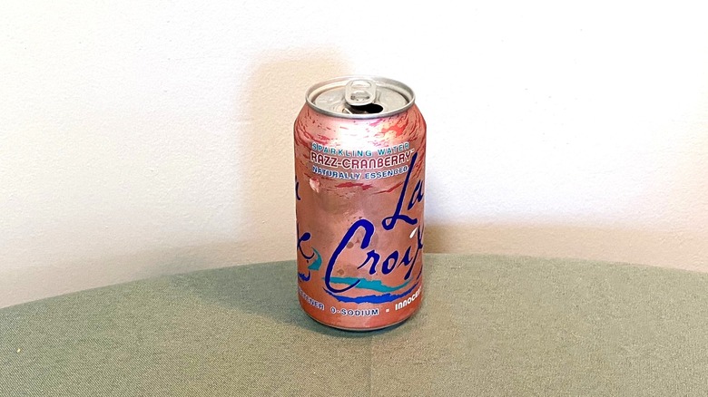 a can of Razz-Cranberry La Croix