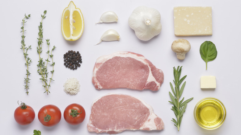 recipe ingredients arranged in flat lay