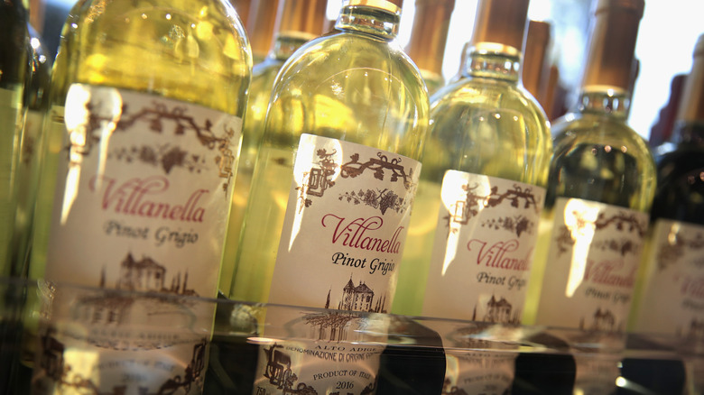 Wines sold at Aldi grocery store