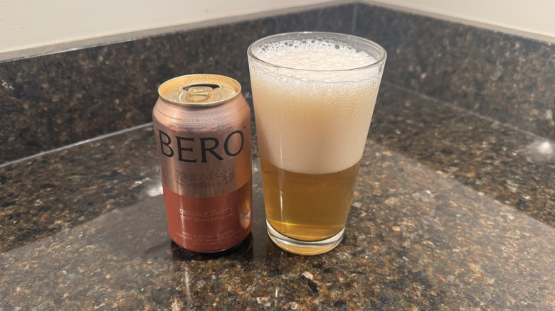 BERO Double Tasty beer on a counter