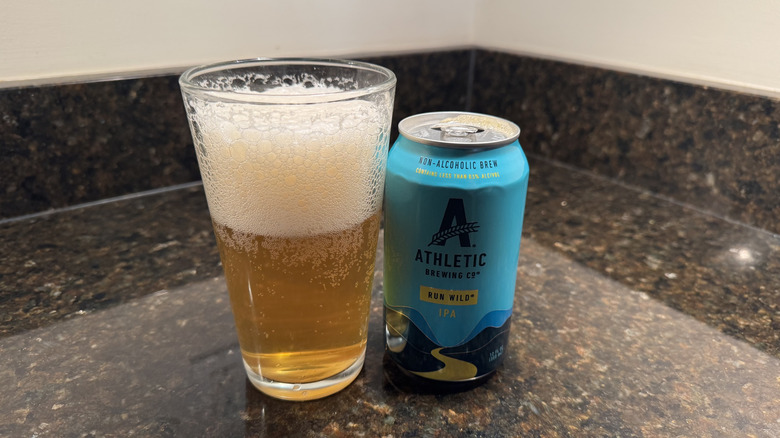 Athletic Brewing Run Wild in a glass