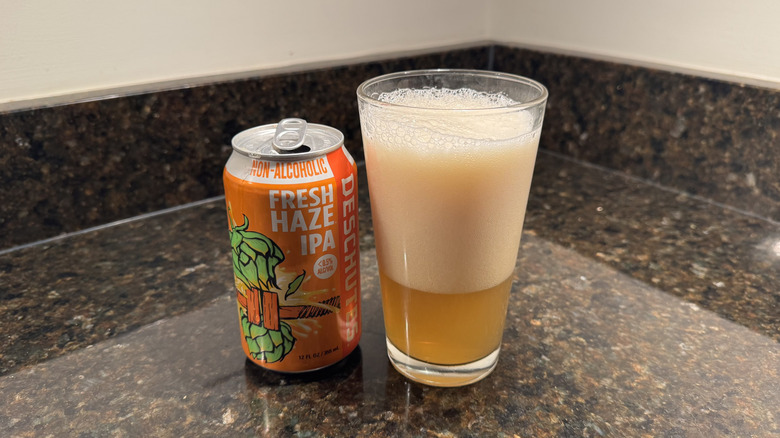 Deschutes Fresh Haze IPA on counter