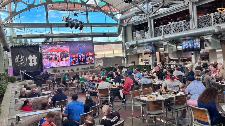 The Front Yard at Ellis Island beer garden in Las Vegas