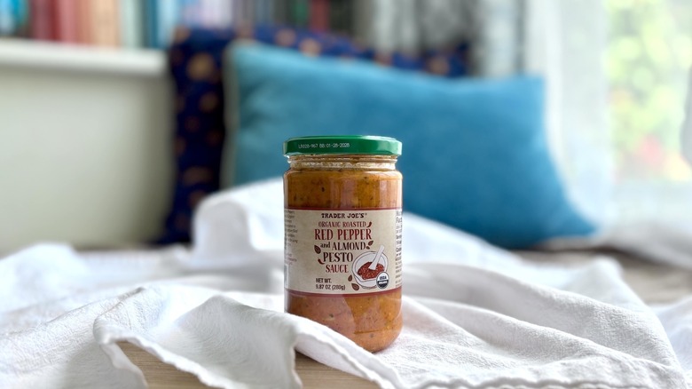 Trader Joe's Roasted Red Pepper and Almond Pesto Sauce
