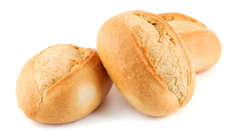 rolls on a white background