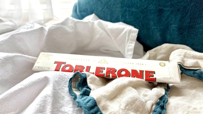 Toblerone white chocolate bar