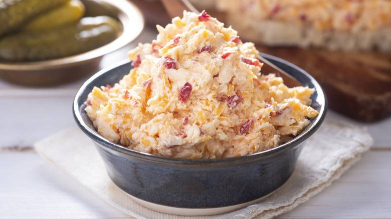 A ramekin of pimento cheese