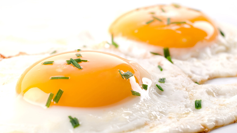 Two fried eggs
